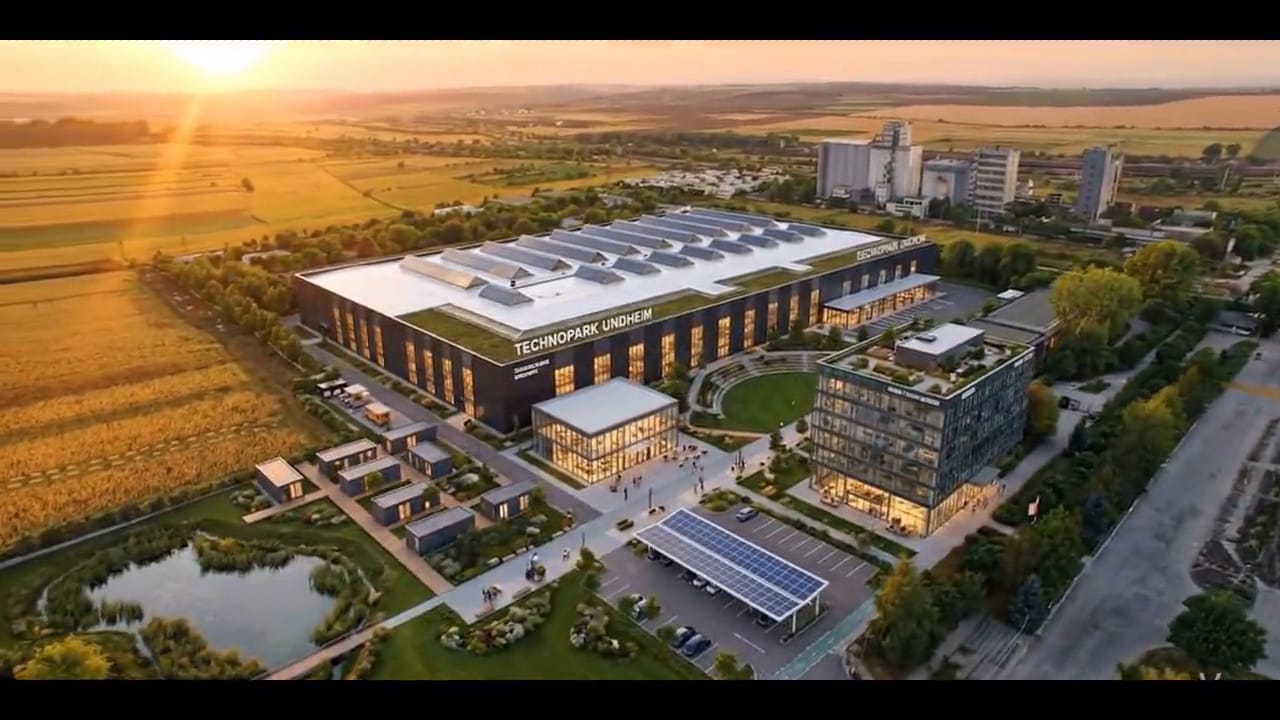 Border-Adjacent Tech & Industrial Park — aerial view 3