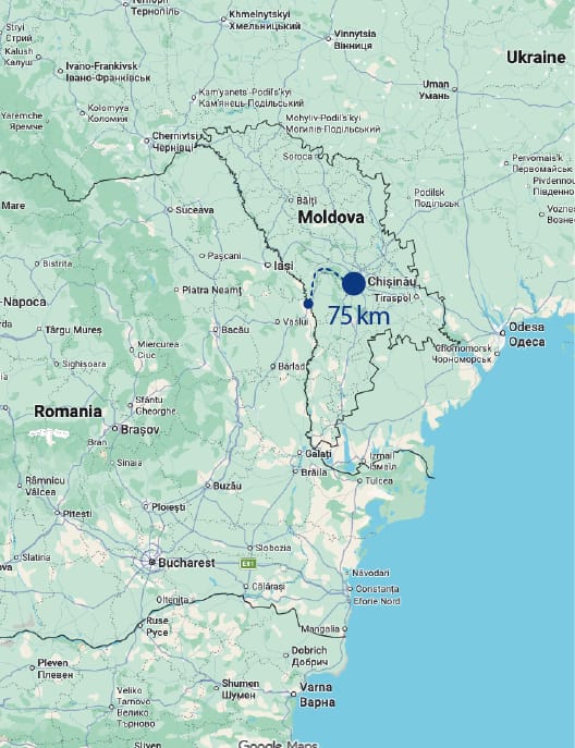 Regional position of Multi-Sport & Tennis Club, Chișinău